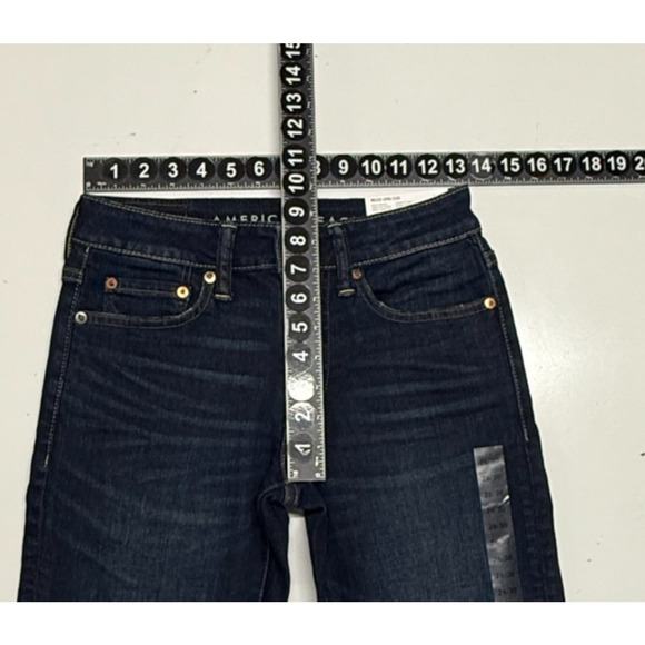 American Eagle Jeans Mens 26X30 Blue Slim Straight Next Level Flex Dark NWT - Picture 3 of 11